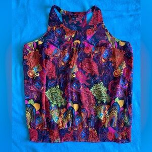 Lane Bryant Multicolor Paisley Tank Top EUC